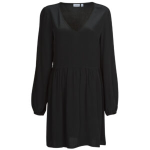 Abito corto  Vila  VIFINI L/S SHORT DRESS  Nero -  Abiti corti Donna
