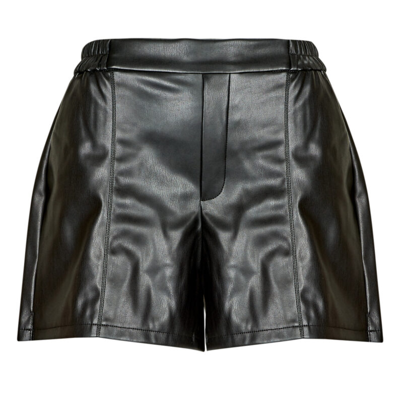Shorts Vila VIPEN RW COATED SHORTS Nero Shorts Donna - 1