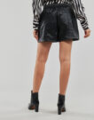 Shorts Vila VIPEN RW COATED SHORTS Nero Shorts Donna - 4