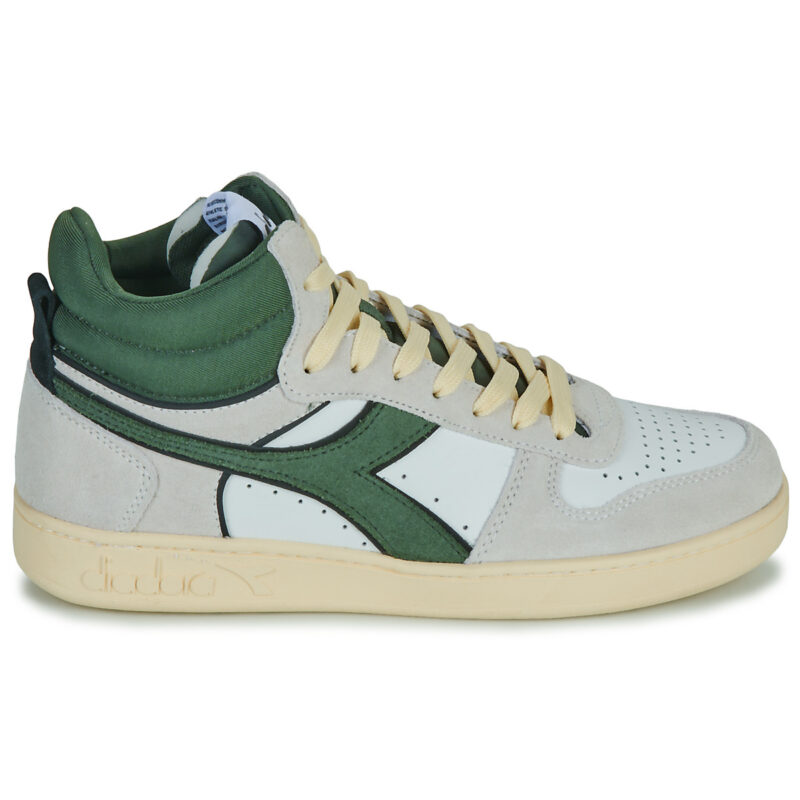 Diadora MAGIC BASKET DEMI CUT SUEDE LEATHER Blanc Baskets montantes Femme - 2