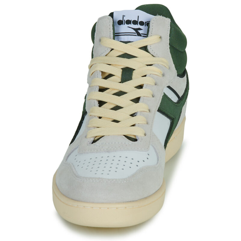 Diadora MAGIC BASKET DEMI CUT SUEDE LEATHER White High-top Sneakers Men - 3
