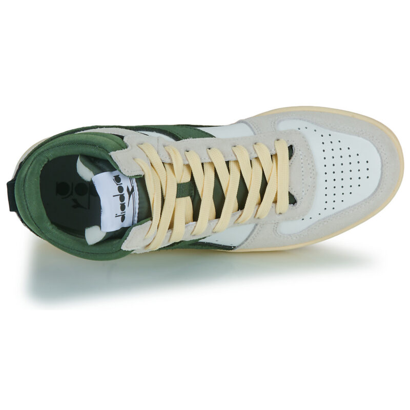 Diadora MAGIC BASKET DEMI CUT SUEDE LEATHER Blanc Baskets montantes Femme - 6