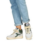 Diadora MAGIC BASKET DEMI CUT SUEDE LEATHER White High-top Sneakers Men - 8