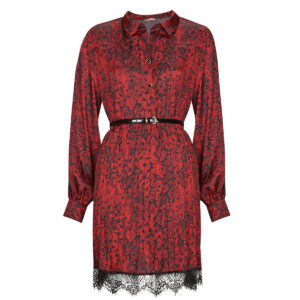 Abito corto  Liu Jo  MF3044  Bordeaux -  Abiti corti Donna