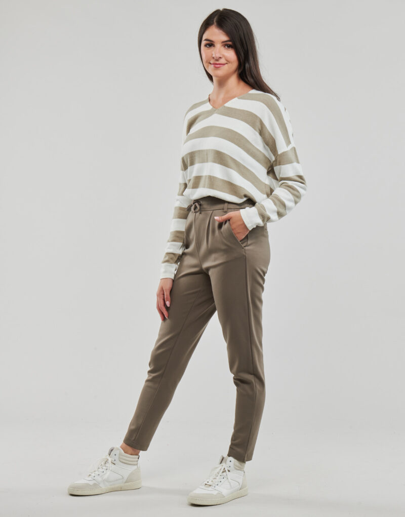 Pantalone Chino  Only  ONLPOPTRASH LIFE EASY COL PANT PNT  Marrone Pantaloni Chino Donna - 3