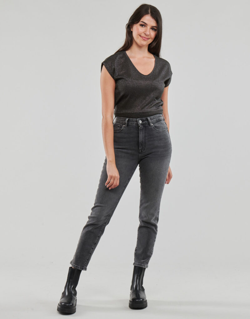 Jeans Mom Only ONLEMILY STRETCH HW ST AK DNM CRO614 Grigio Jeans Mom Donna - 2