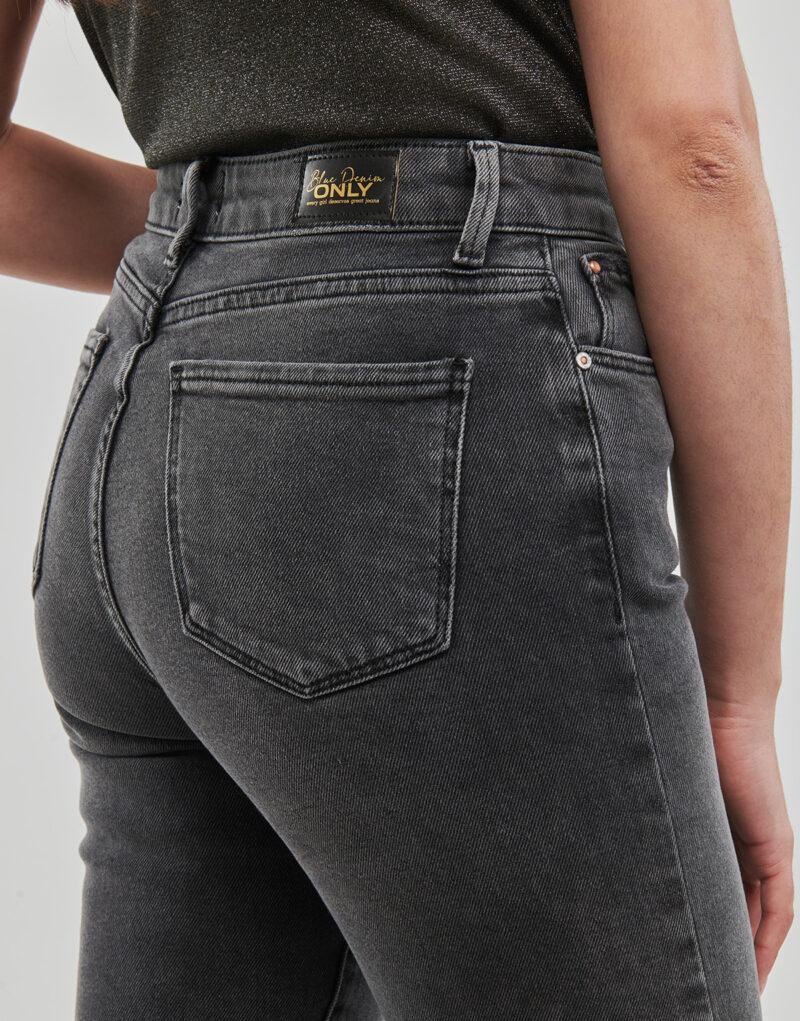 Jeans Mom Only ONLEMILY STRETCH HW ST AK DNM CRO614 Grigio Jeans Mom Donna - 5