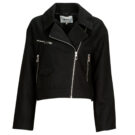 Giacca in pelle  Only  ONLNANCY BIKER JACKET OTW  Nero -   Giacche in pelle Donna - 1