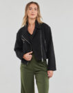 Giacca in pelle  Only  ONLNANCY BIKER JACKET OTW  Nero -   Giacche in pelle Donna - 2