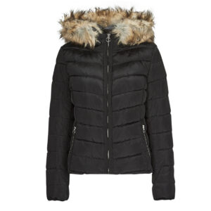 Piumino Only ONLELLAN QUILTED HOOD JACKET CC OTW Nero Piumini Donna