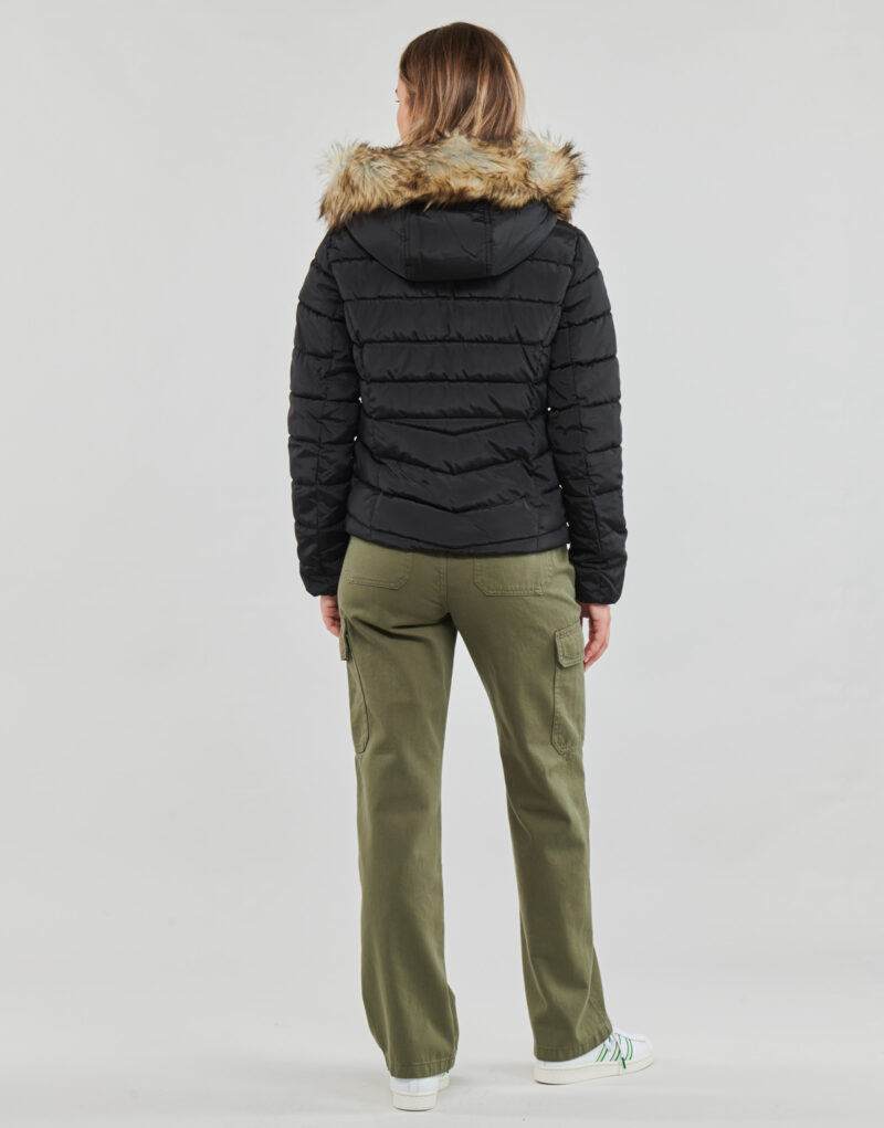 Piumino Only ONLELLAN QUILTED HOOD JACKET CC OTW Nero Piumini Donna - 4