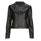 Giacca in pelle Only ONLVICS FAUX LEATHER JACKET OTW Nero Giacche in pelle Donna - 1