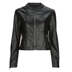 Giacca in pelle  Only  ONLVICS FAUX LEATHER JACKET OTW  Nero -   Giacche in pelle Donna