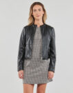 Giacca in pelle Only ONLVICS FAUX LEATHER JACKET OTW Nero Giacche in pelle Donna - 2
