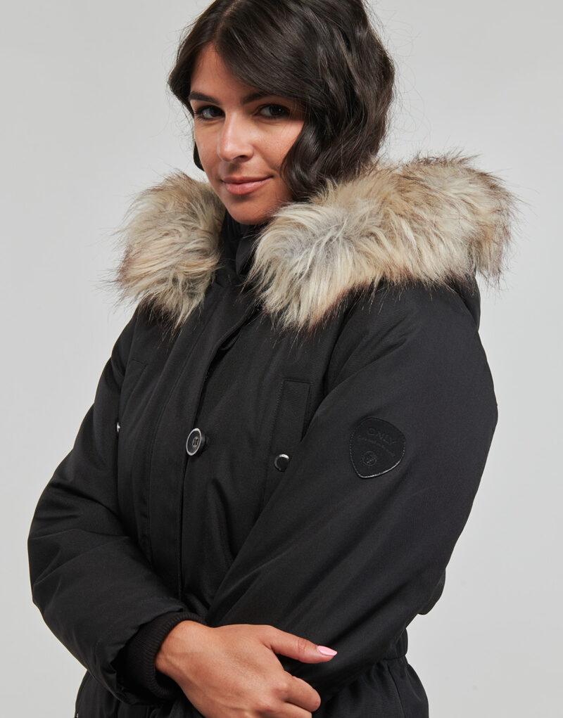 Parka Only ONLIRIS FUR WINTER PARKA CC 2023 OTW Nero Parka Donna - 5