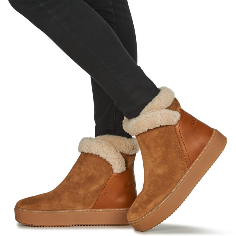 See by Chlo&eacute; JULIET Brown Snow Boots Women - 8