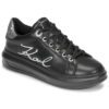 Karl Lagerfeld KAPRI Signia Lace Lthr Nero Sneakers basse Donna