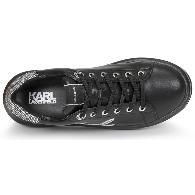 Karl Lagerfeld KAPRI Signia Lace Lthr Nero Sneakers basse Donna - 6