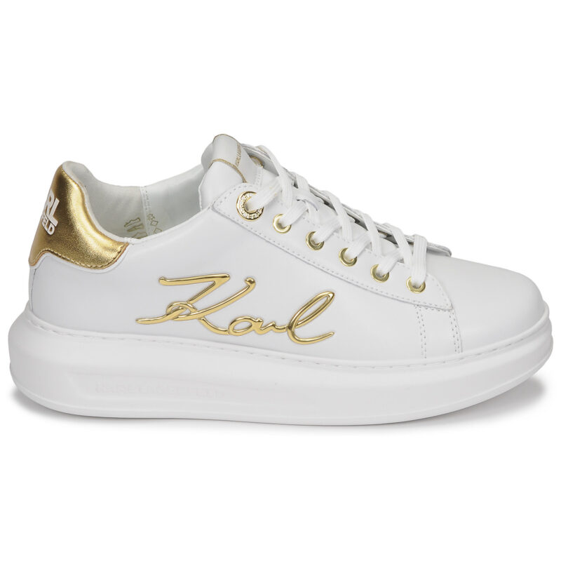 Karl Lagerfeld KAPRI Signia Lace Lthr Bianco Sneakers basse Donna - 2