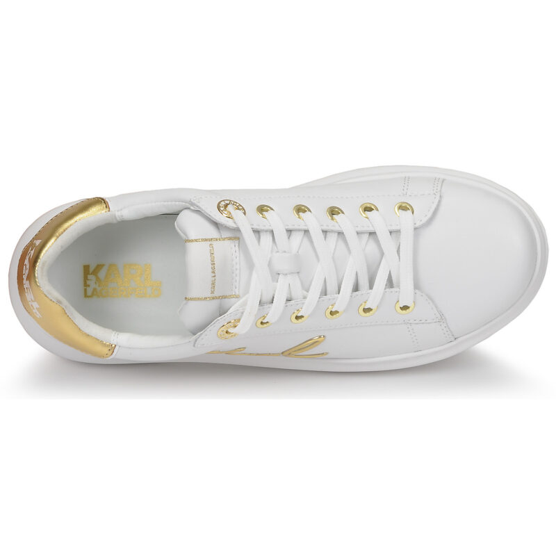 Karl Lagerfeld KAPRI Signia Lace Lthr Bianco Sneakers basse Donna - 5