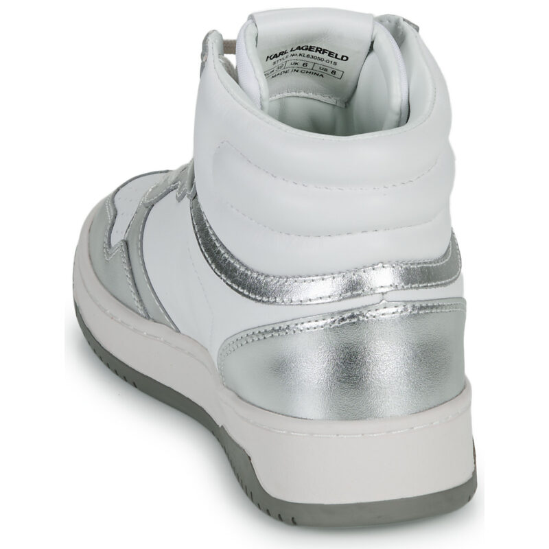 Karl Lagerfeld KREW KC Kollar Mid Boot Bianco Sneakers alte Donna - 5