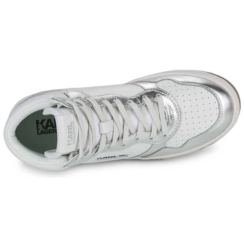 Karl Lagerfeld KREW KC Kollar Mid Boot Bianco Sneakers alte Donna - 6