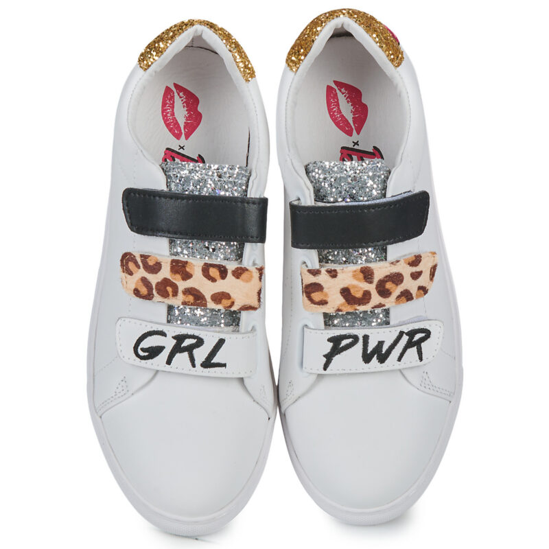 Bons baisers de Paname EDITH BARBIE GIRL POWER Wei&szlig; Sneaker niedrig Damen - 6