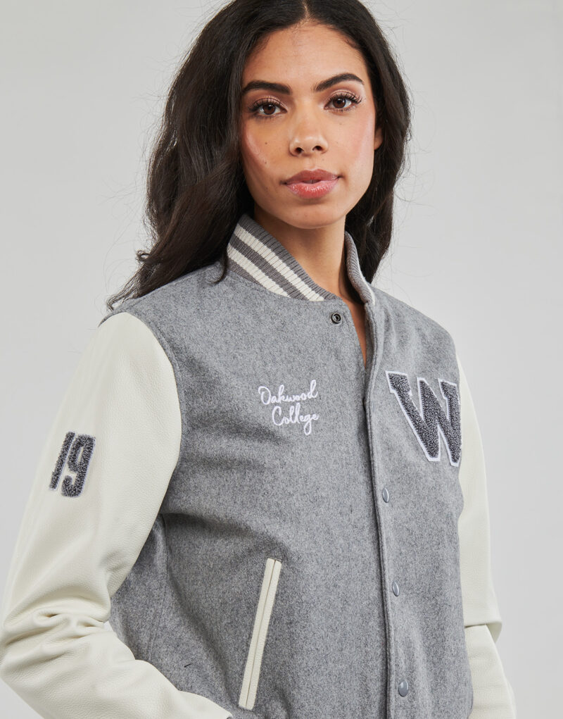 Giacca in pelle Oakwood GRADUATE BI Grigio Giacche in pelle Donna - 5