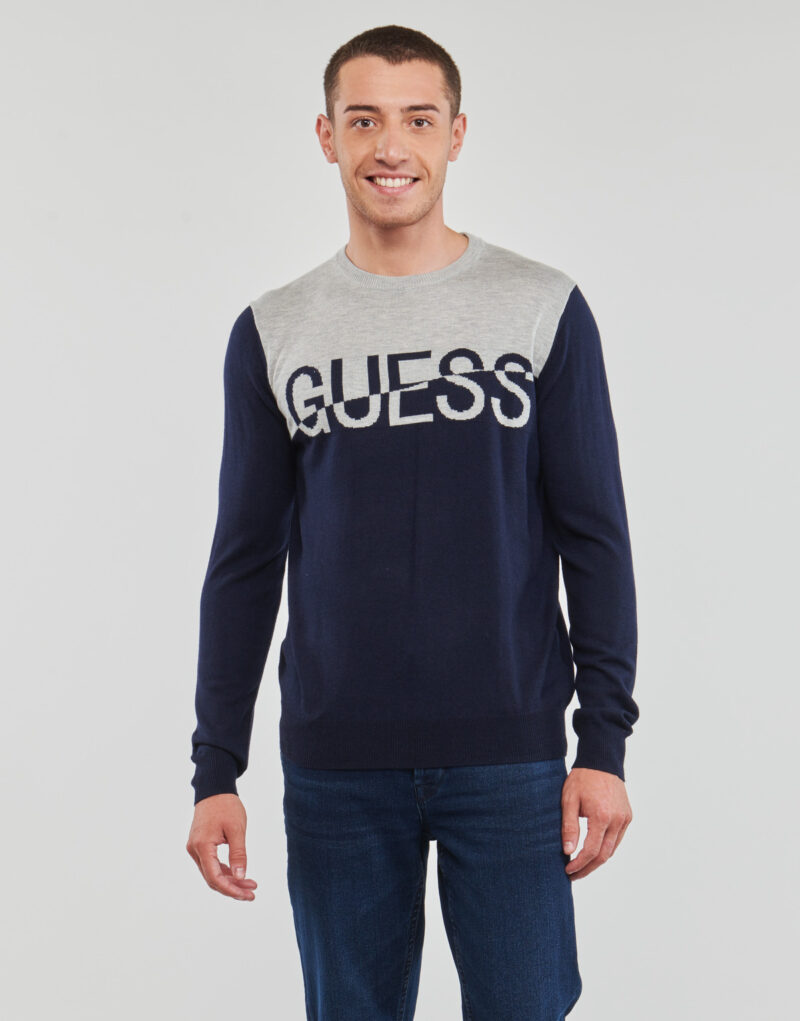 Maglione Guess ALEX LS CN LOGO SWEATER Marine Maglioni Uomo - 2