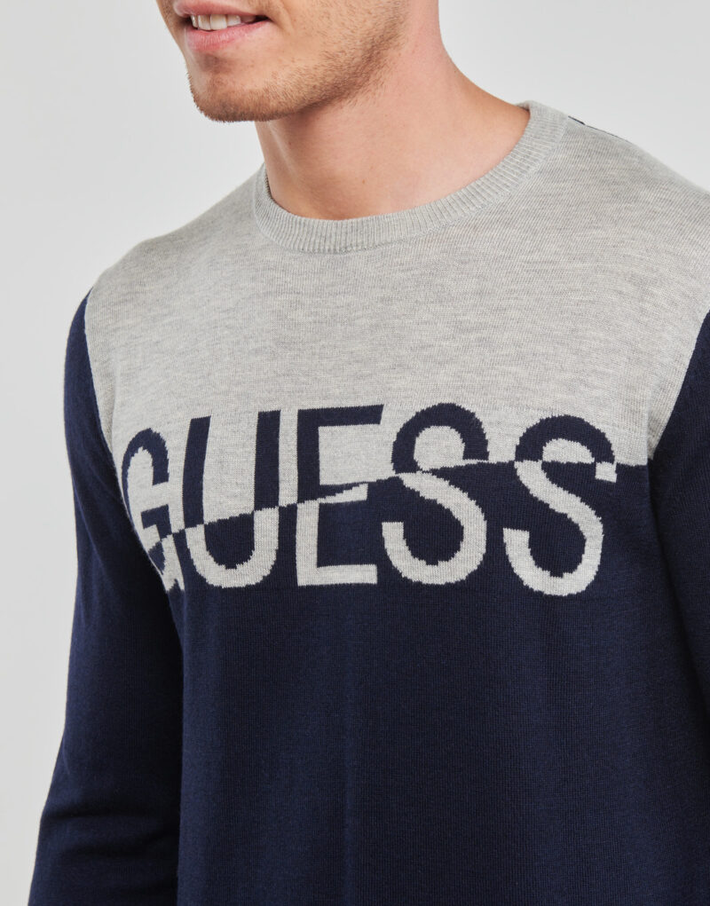 Maglione Guess ALEX LS CN LOGO SWEATER Marine Maglioni Uomo - 5