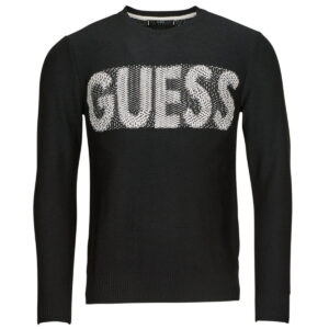 Maglione  Guess  AMYAS LS CN SLOGAN SWEATER  Nero -  Maglioni Uomo