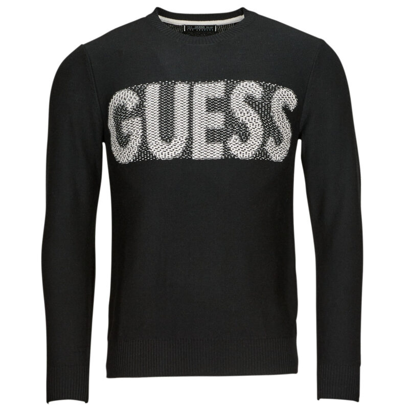 Maglione Guess AMYAS LS CN SLOGAN SWEATER Nero Maglioni Uomo - 1