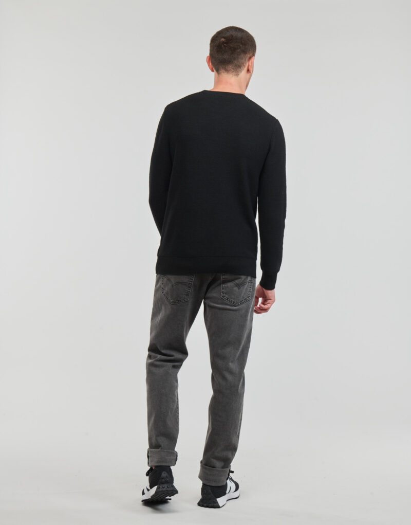 Maglione Guess AMYAS LS CN SLOGAN SWEATER Nero Maglioni Uomo - 4