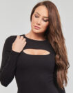 Kurzes Kleid Guess ES LS LANA DRESS Nero Abiti corti Donna - 5