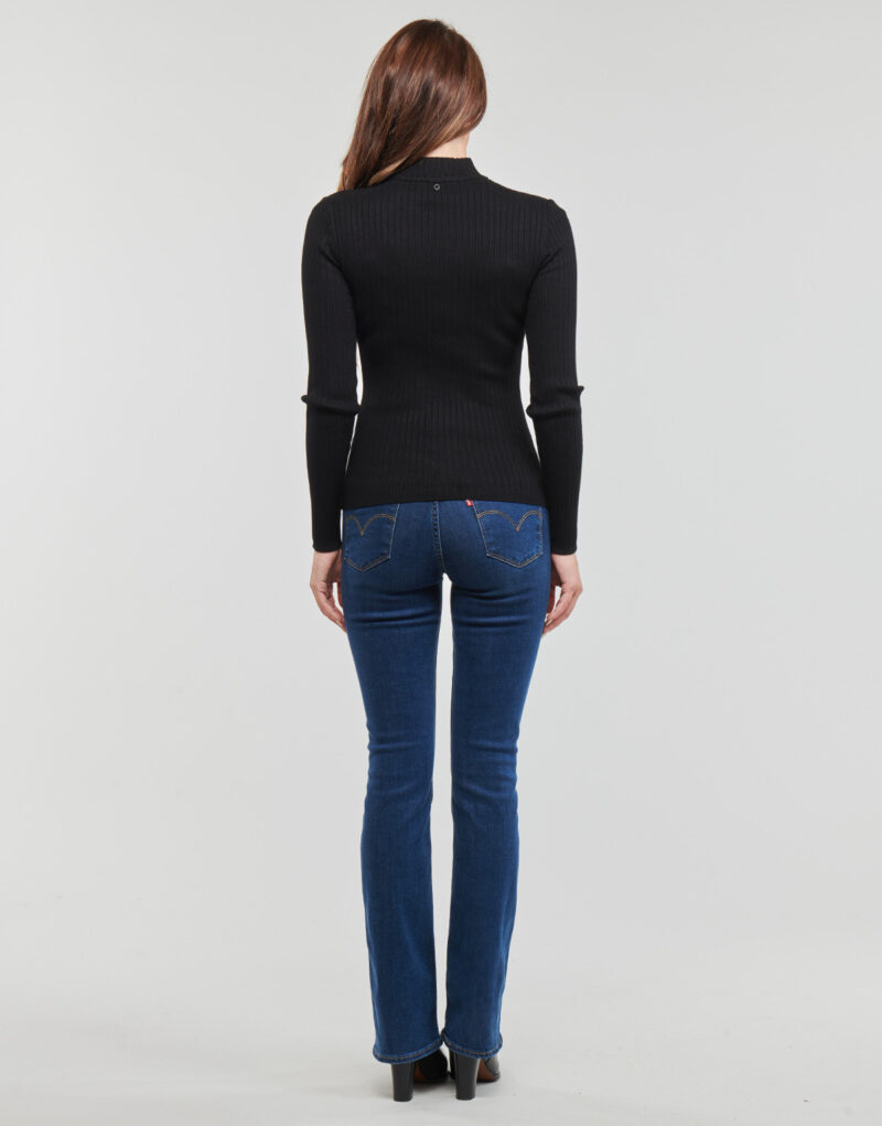 Jumper Guess LS RIB CUTOUT SWTER Black Women's Sweaters - 4