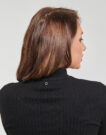 Jumper Guess LS RIB CUTOUT SWTER Black Women's Sweaters - 5