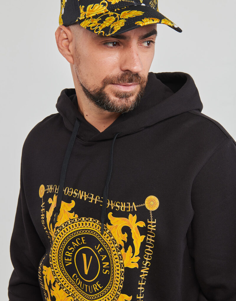 Felpe con cappuccio Versace Jeans Couture GAIF07 Nero Felpe con cappuccio Uomo - 5