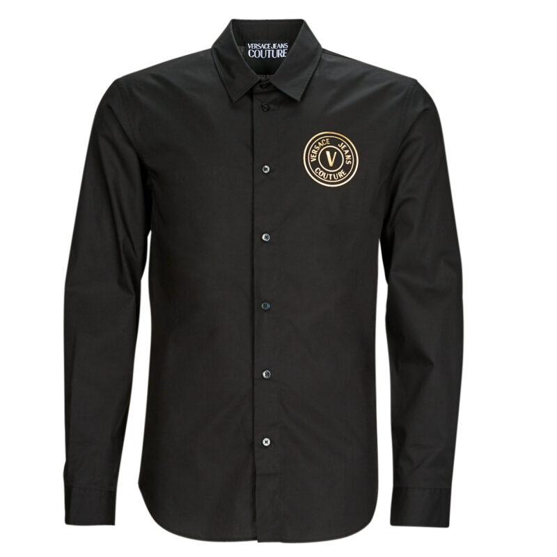 Versace Jeans Couture GALYS2 Long Sleeve Shirt Black Men's Long Sleeve Shirts - 1