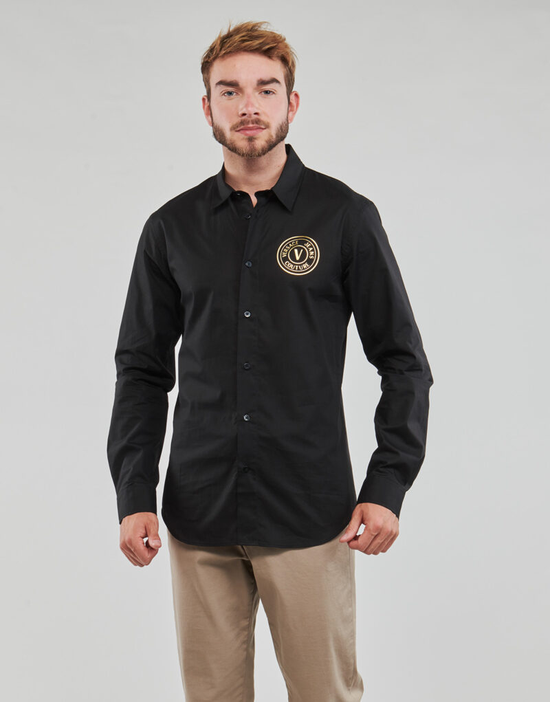 Versace Jeans Couture GALYS2 Long Sleeve Shirt Black Men's Long Sleeve Shirts - 2
