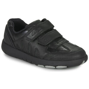 Clarks REX STRIDE K Nero - Sneakers Bambino