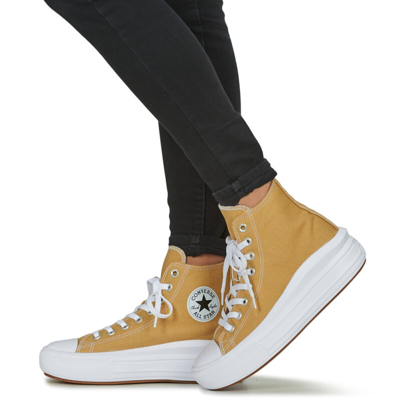 Converse CHUCK TAYLOR ALL STAR MOVE PLATFORM SEASONAL COLOR Giallo - Sneakers alte Donna - 8