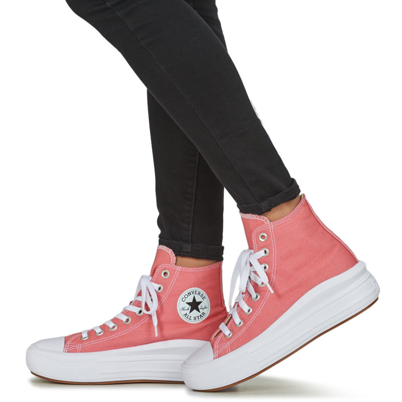Converse CHUCK TAYLOR ALL STAR MOVE PLATFORM SEASONAL COLOR Rosa - Sneakers alte Donna - 8