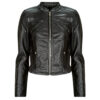 Giacca in pelle  Vero Moda  VMFAVODONA COATED JACKET NOOS  Nero -   Giacche in pelle Donna
