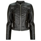 Giacca in pelle  Vero Moda  VMFAVODONA COATED JACKET NOOS  Nero -   Giacche in pelle Donna - 1