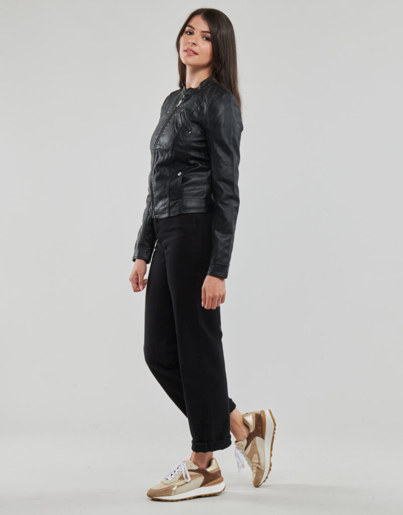 Giacca in pelle  Vero Moda  VMFAVODONA COATED JACKET NOOS  Nero -   Giacche in pelle Donna - 3