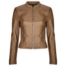 Giacca in pelle  Vero Moda  VMFAVODONA COATED JACKET NOOS  Marrone -   Giacche in pelle Donna - 1