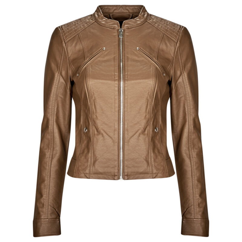 Giacca in pelle  Vero Moda  VMFAVODONA COATED JACKET NOOS  Marrone -   Giacche in pelle Donna - 1
