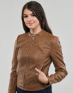 Giacca in pelle  Vero Moda  VMFAVODONA COATED JACKET NOOS  Marrone -   Giacche in pelle Donna - 5