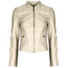 Giacca in pelle  Vero Moda  VMFAVODONA COATED JACKET NOOS  Beige -   Giacche in pelle Donna
