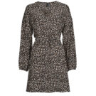 Vestido corto Vero Moda VMNAJA LS SHORT DRESS WVN GA NOOS Multicolor - Vestidos cortos Mujer - 1